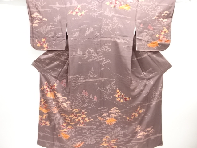 SALE!! JAPANESE KIMONO / HOMONGI / SILK / EMBROIDERY / CHAYATSUJI