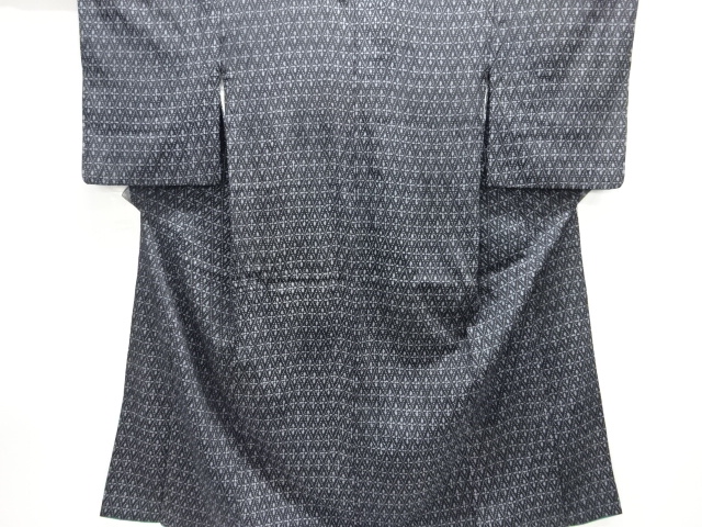 SALE!! JAPANESE KIMONO / ANTIQUE KIMONO / TAISHO ROMAN STYLE / DIAGONAL GRID & ABSTRACT PATTERN