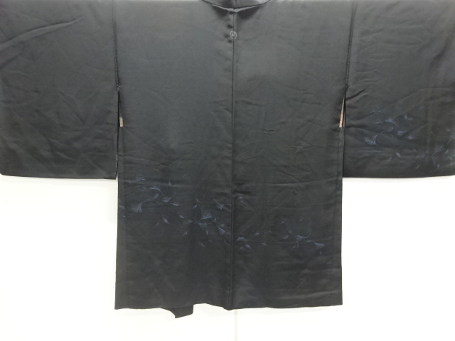 SALE!! JAPANESE KIMNO / HAORI / SILK / WOVEN GINKGO / SINGLE CREST