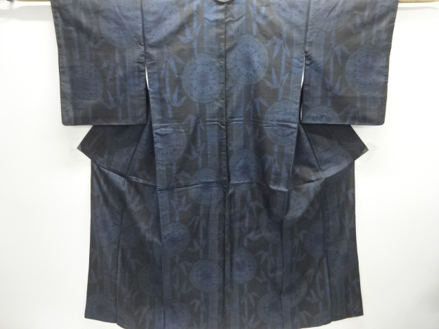 SALE!! JAPANESE KIMONO / ANTIQUE KIMONO / TAISHO ROMAN STYLE / SILK / DORO OSHIMA TSUMUGI / WOVEN FLOWER CREST