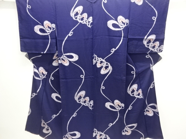 SALE!! JAPANESE KIMONO / ANTIQUE OMESHI KIMONO / TAISHO ROMAN STYLE / WOVEN ABSTRACT