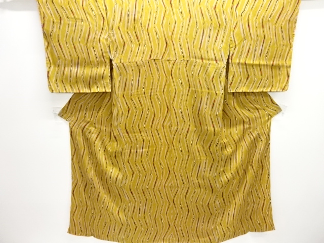 SALE!! JAPANESE KIMONO / ANTIQUE KIMONO / TAISHO ROMAN STYLE / MON KINSHA / ABSTRACT