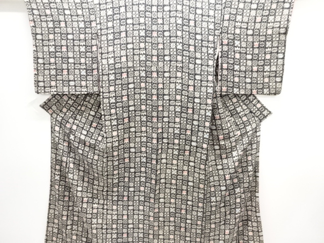 SALE!! JAPANESE KIMONO / ANTIQUE KIMONO / TAISHO ROMAN STYLE / SILK / KINSHA / FLOWER