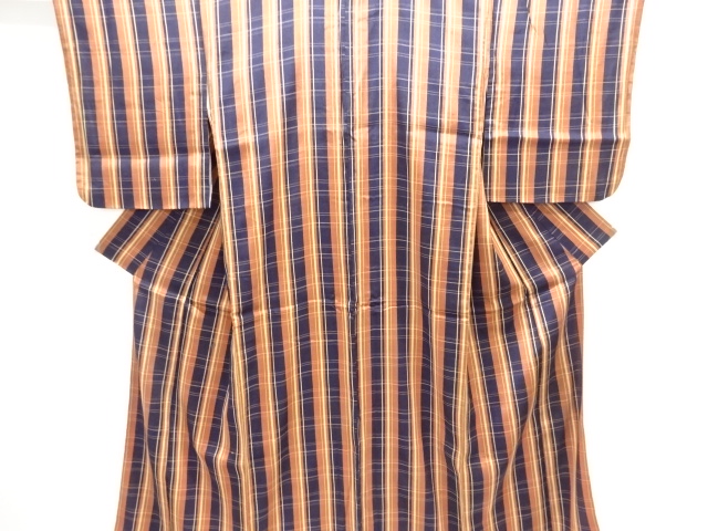 SALE!! JAPANESE KIMONO / ANTIQUE KIMONO / TAISHO ROMAN STYLE / WOVEN GRID