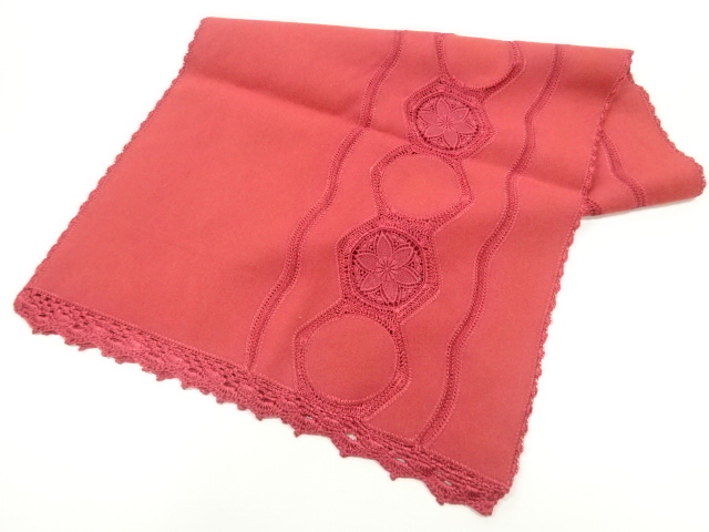 SALE!! JAPANESE SHAWL / WOOL / LACE / STRIPE & FLOWER