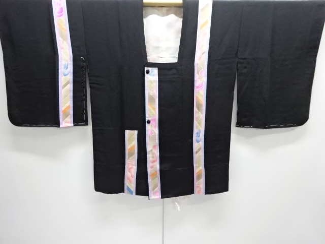SALE!! JAPANESE MICHIYUKI COAT / STRIPE & ABSTRACT FLOWER