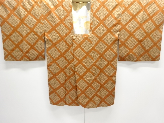 SALE!! JAPANESE MICHIYUKI COAT / SHIBORI / DIAGONAL GRID