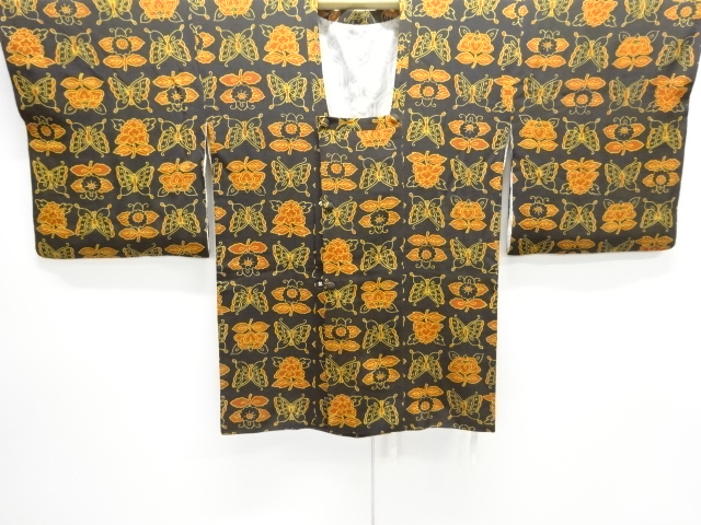 SALE!! JAPANESE MICHIYUKI COAT / FLOWER & BUTTERFLY