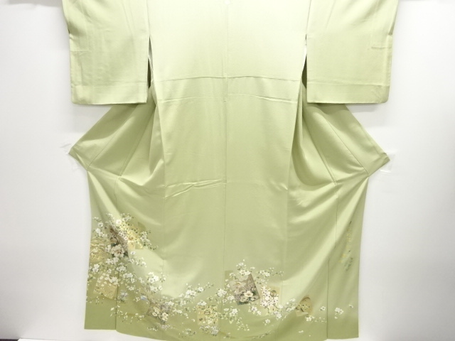 SALE!! JAPANESE KIMONO / IRO-TOMESODE / SHIKISHI PATTERN / ARTIST WORK