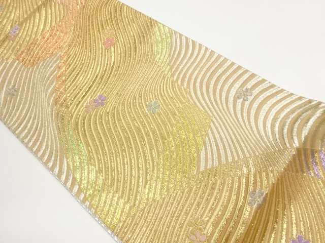 SALE!! JAPANESE FUKURO OBI / WOVEN JIGAMI PATTERN