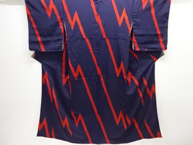 SALE!! JAPANESE KIMONO / ANTIQUE OMESHI KIMONO / TAISHO ROMAN STYLE / WOVEN GEOMETRIC