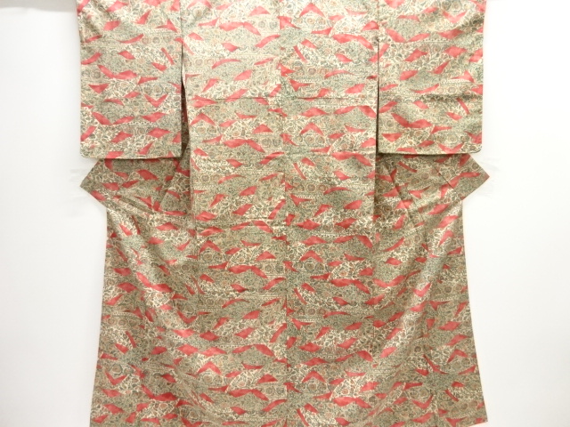 SALE!! JAPANESE KIMONO / KOMON / FLORAL SARASA
