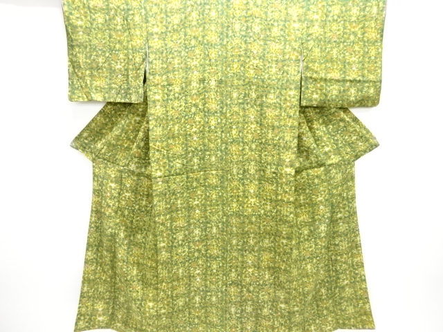SALE!! JAPANESE KIMONO / ANTIQUE TAISHO ROMAN MON KINSHA HANASARA KIMONO FOR 