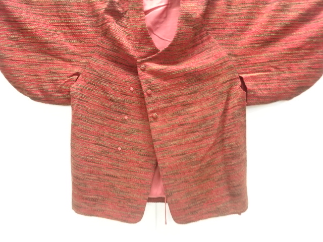 SALE!! JAPANESE KIMONO / ANTIQUE TAISHO-ROMAN VELVET KIMONO COAT / HORIZONTAL