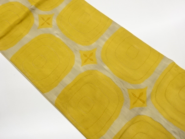 SALE!! JAPANESE KIMONO / ABSTRACT PATTERN WEAVING FUKURO OBI