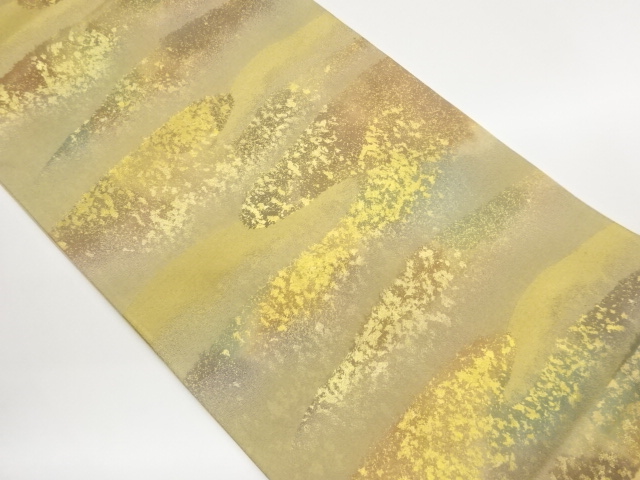SALE!! JAPANESE KIMONO / HIKIFOIL KASUMI PATTERN ORIHASHI FUKURO OBI