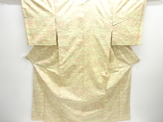 SALE!! JAPANESE KIMONO / NISHIJIN OMESHI / WOVEN SCENERY 
