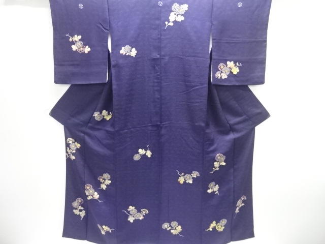 SALE!! JAPANESE KIMONO / ANTIQUE TAISHO ROMAN KIMONO / THREE CHRYSANTHEMUM PA