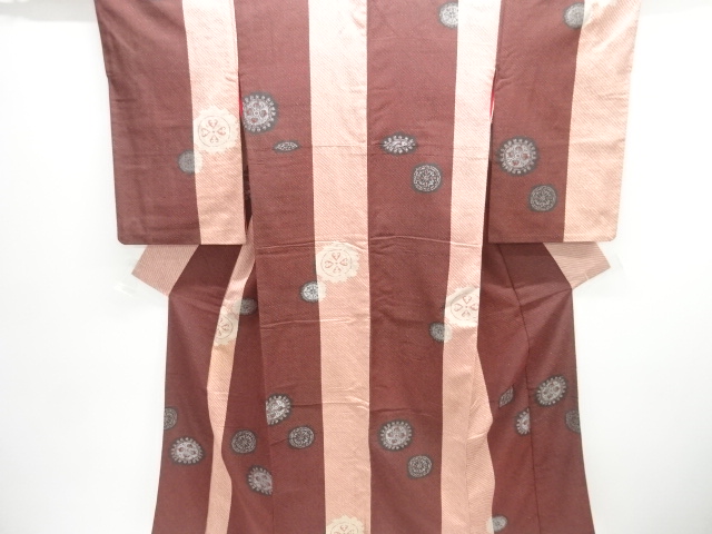 SALE!! JAPANESE KIMONO / ANTIQUE TAISHO-ROMAN KIMONO / A FLOWER PATTERN / HIK