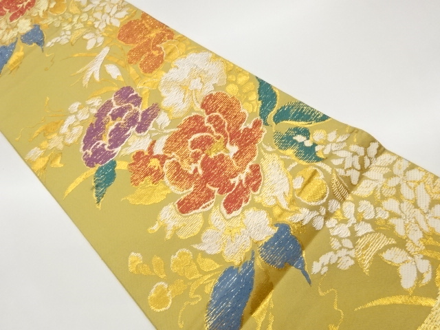 SALE!! JAPANESE FUKURO OBI / PULP CLOTH / WOVEN FLOWER