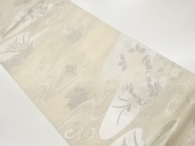 SALE!! JAPANESE KIMONO / ROSACEA PAPER CLOTH WOVEN / A FLORAL PATTERN THE WAT