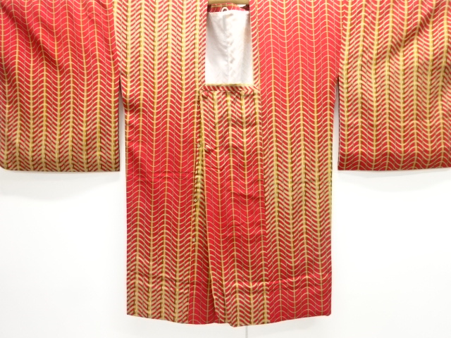 SALE!! JAPANESE KIMONO / STRIPE / YOROKE YOKO-DAN PATTERN MICHIYUKI COAT