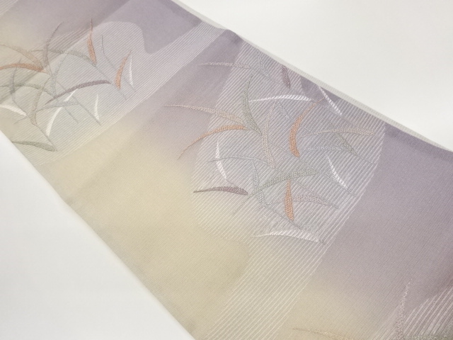 SALE!! JAPANESE FUKURO OBI FOR SUMMER / WOVEN PLANTS