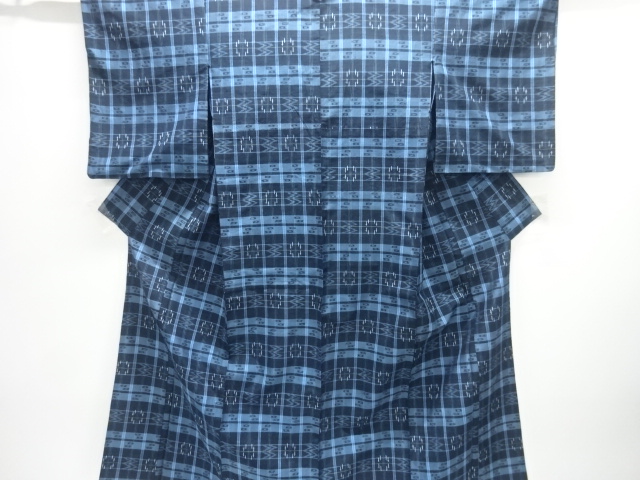 SALE!! JAPANESE KIMONO / HITOE / TSUMUGI / WOVEN STRIPE