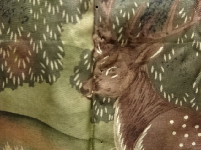 SALE!! JAPANESE KIMONO / ANTIQUE MENS HAORI / DEER (lining)