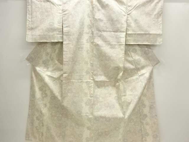 SALE!! JAPANESE KIMONO / UNUSED NISHIJIN DENSHO TSUMUGI / WOVEN GRAPE 