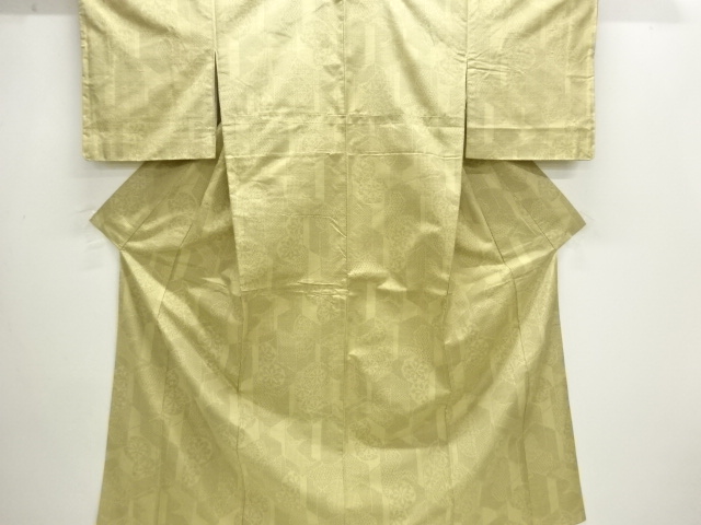 SALE!! JAPANESE KIMONO / TSUMUGI / WOVEN FLOWER 