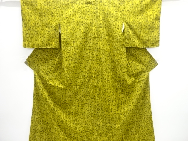 SALE!! JAPANESE KIMONO / ANTIQUE TAISHO-ROMAN TATEWAKU KIMONO / WOVEN FLORAL 