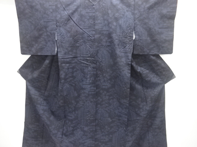 JAPANESE KIMONO / YUKI TSUMUGI / WOVEN PINE & MAPLE