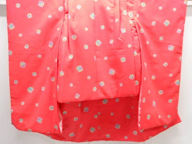 SALE!! JAPANESE KIMONO / THREAD-WINDING PATTERN CHILDRENS KIMONO (KASANE ERI 