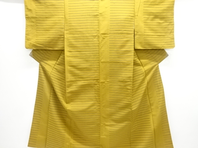 SALE!! JAPANESE KIMONO / ANTIQUE TAISHO ROMANTIC HORIZONTAL STRIPED WEAVE OME