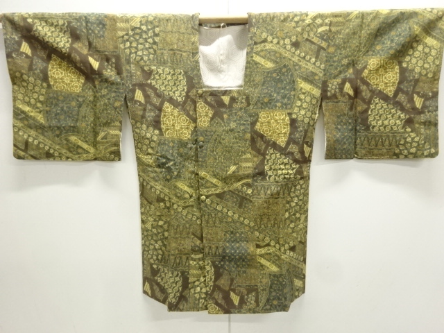 SALE!! JAPANESE KIMONO / MICHIYUKI COAT / FLOWER & PLANT 
