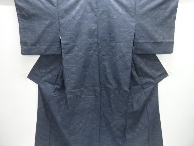 SALE!! JAPANESE KIMONO / DORO OSHIMA TSUMUGI KIMONO (5 MARUKI)