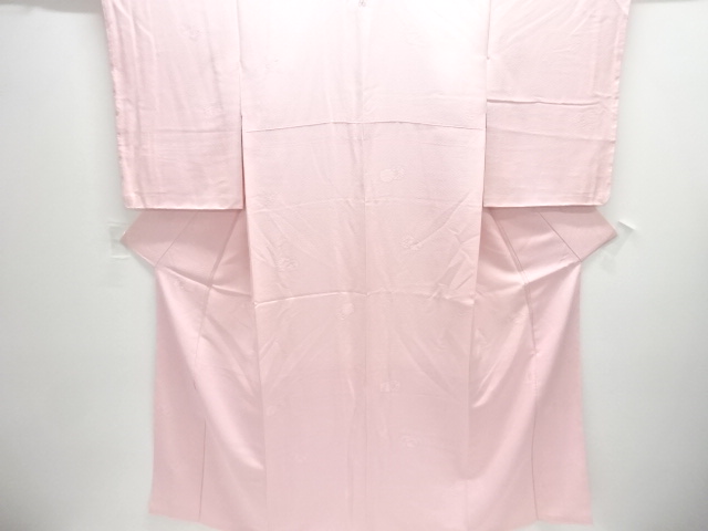 SALE!! JAPANESE KIMONO / UNUSED HANAMARU PATTERN WOVEN SINGLE CREST IROMUJI