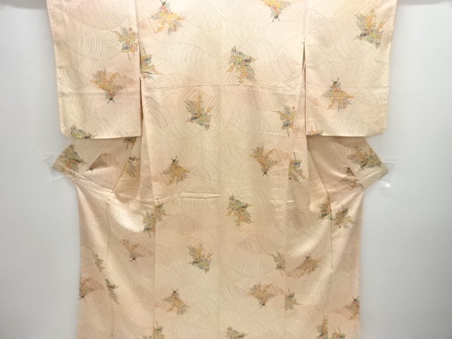 SALE!! JAPANESE KIMONO / WAVES / FLOWER UMBRELLA PATTERN KOMON