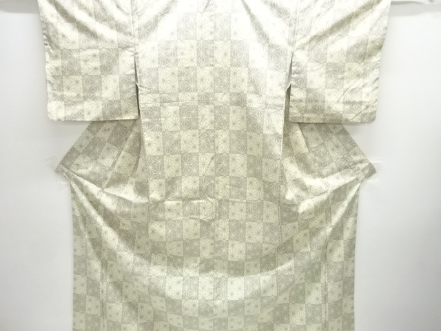 SALE!! JAPANESE KIMONO / CHECKERED PATTERN / ASANOHA DESIGN KOMON