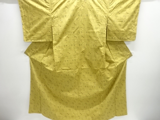 SALE!! JAPANESE KIMONO / UNUSED KASURI-PATTERNED TSUMUGI KIMONO