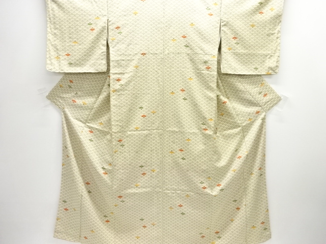 SALE!! JAPANESE KIMONO / KOMON / SEIGAIHA & FOLDING FAN 