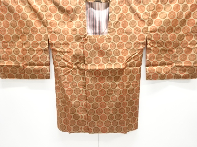 SALE!! JAPANESE MICHIYUKI COAT / UNUSED / WOVEN FLOWER CREST