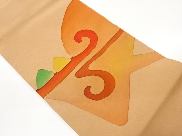 SALE!! JAPANESE NAGOYA OBI / HAND PAINTED / ABSTRACT