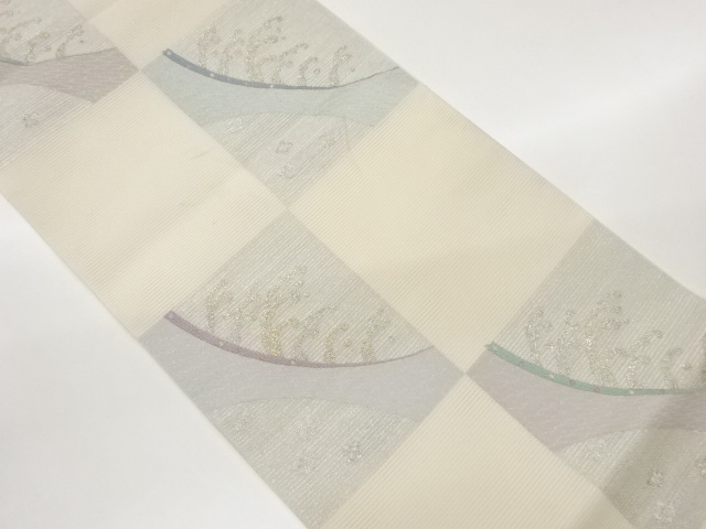 SALE!! JAPANESE FUKURO OBI FOR SUMMER / WOVEN CHECKERED