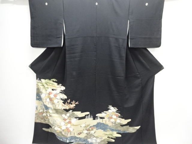 SALE!! JAPANESE KIMONO / TOMESODE / EGASUMI PATTERN