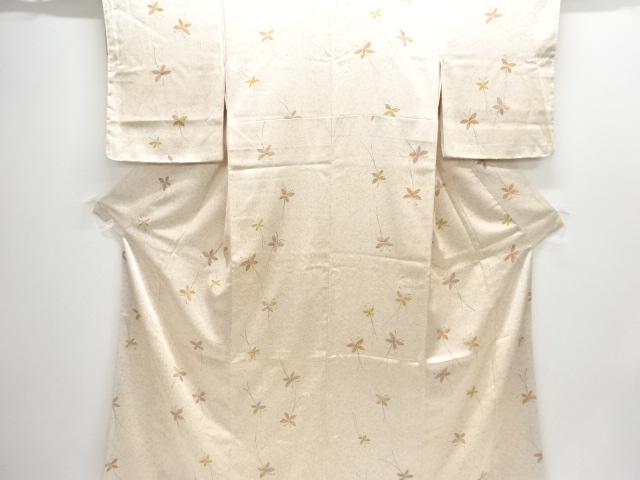 SALE!! JAPANESE KIMONO / KOMON / UNUSED / ABSTRACT FLOWER