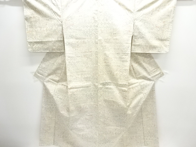 JAPANESE KIMONO / UNUSED NISHIJIN OMESHI / WOVEN TRADITIONAL PATTERN 