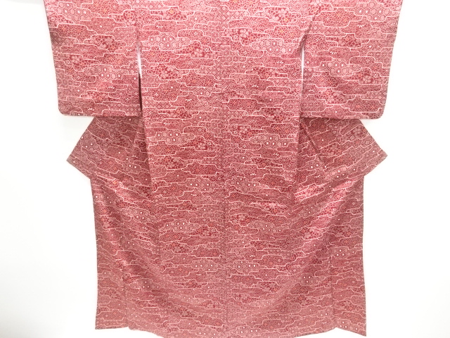 JAPANESE KIMONO / FLOWER CLASSICAL PATTERN KOMONENSEMBLE