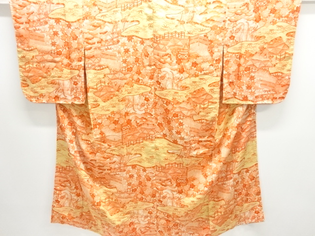 JAPANESE KIMONO / ANTIQUE NISHIKI KIMONO FOR SUMMER CHAYA TSUJI PATTER